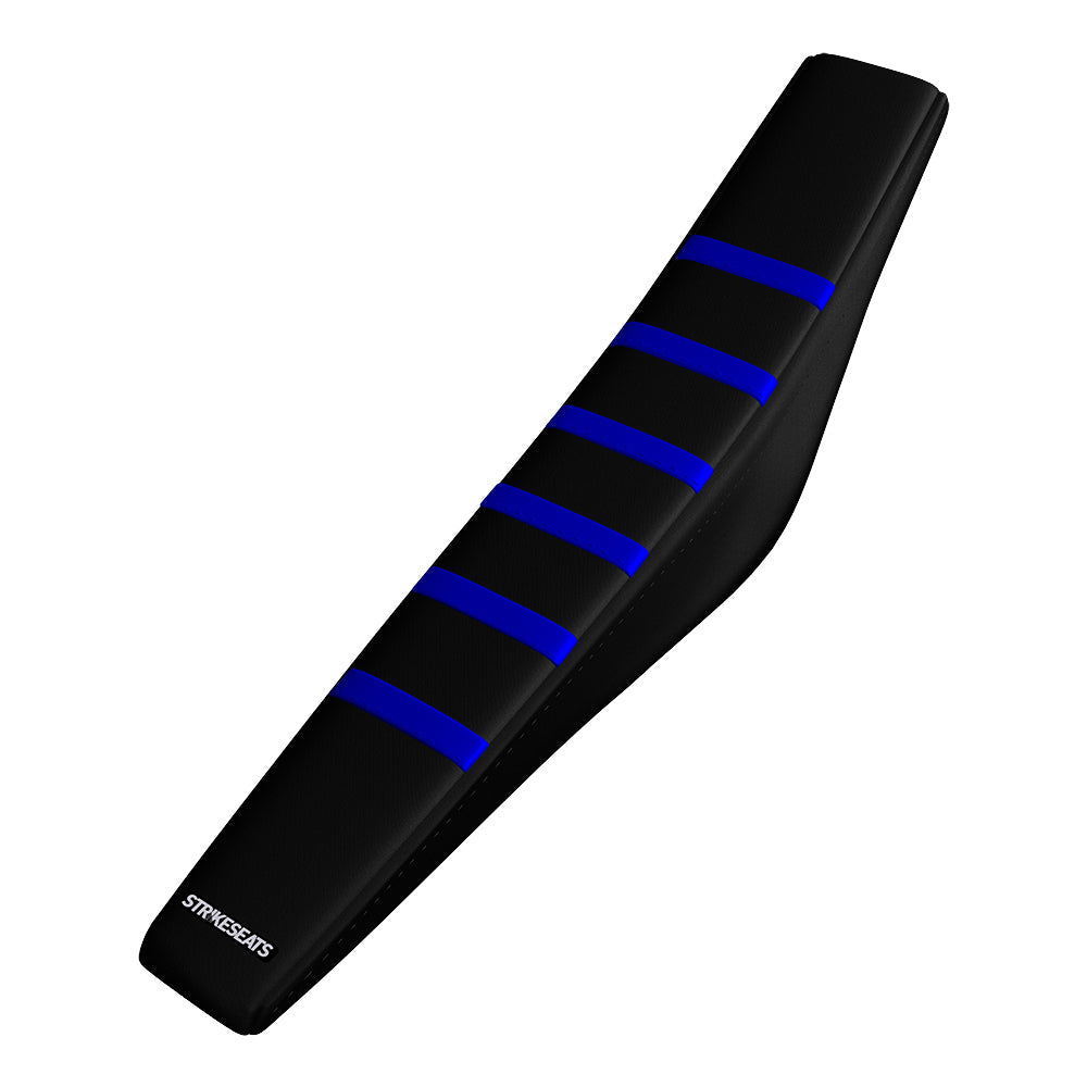 Funda de asiento acanalada con agarre azul/negro/negro para Yamaha YZ125 02-21 /YZ250 02-21