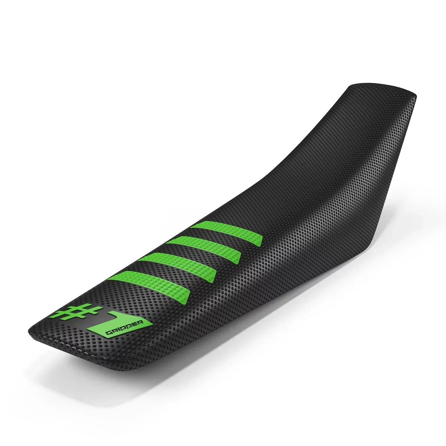 Funda de asiento acanalada - Negro/Verde
