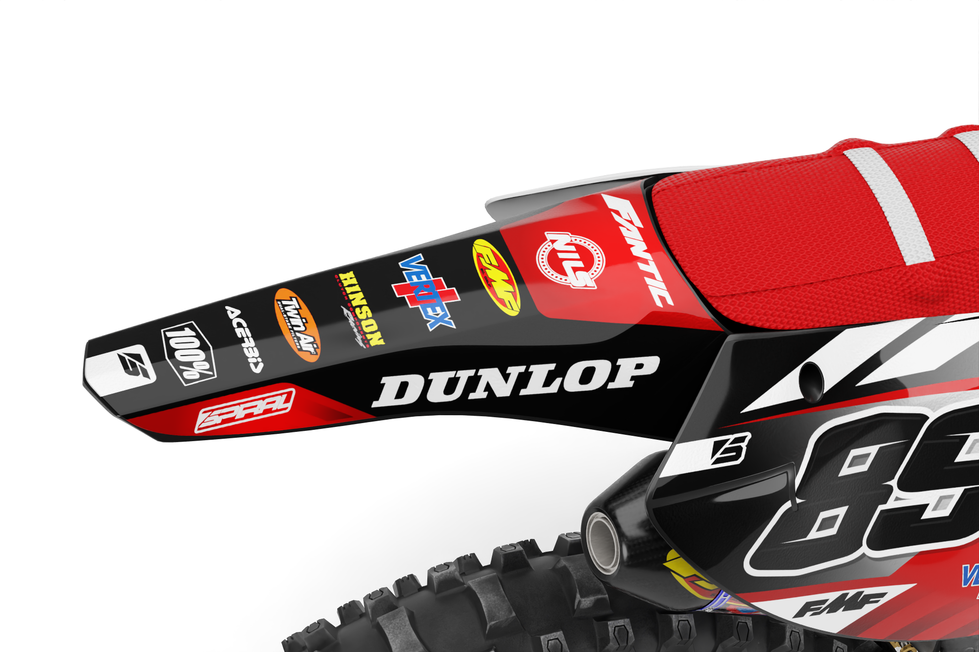 Fantic // Racer Negro Blanco (Todas las motos)