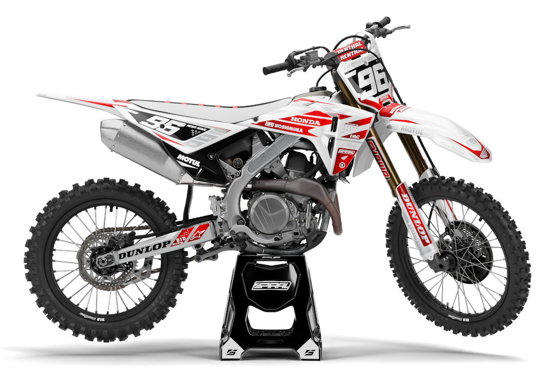 Honda // Racer Blanco Rojo (Todas las motos)