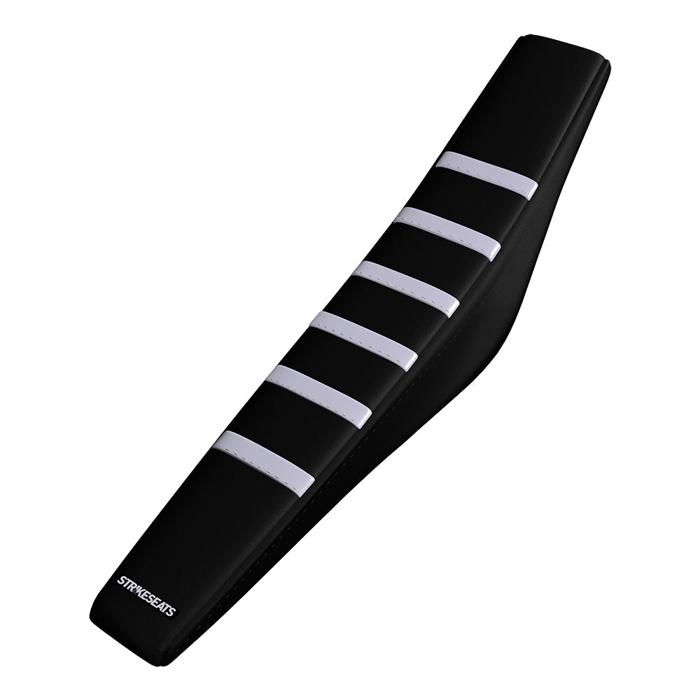Yamaha YZ450F 23-24/ YZ250F/YZ450FX/WR450F 24 WHITE/BLACK/BLACK Gripper Ribbed Seat Cover