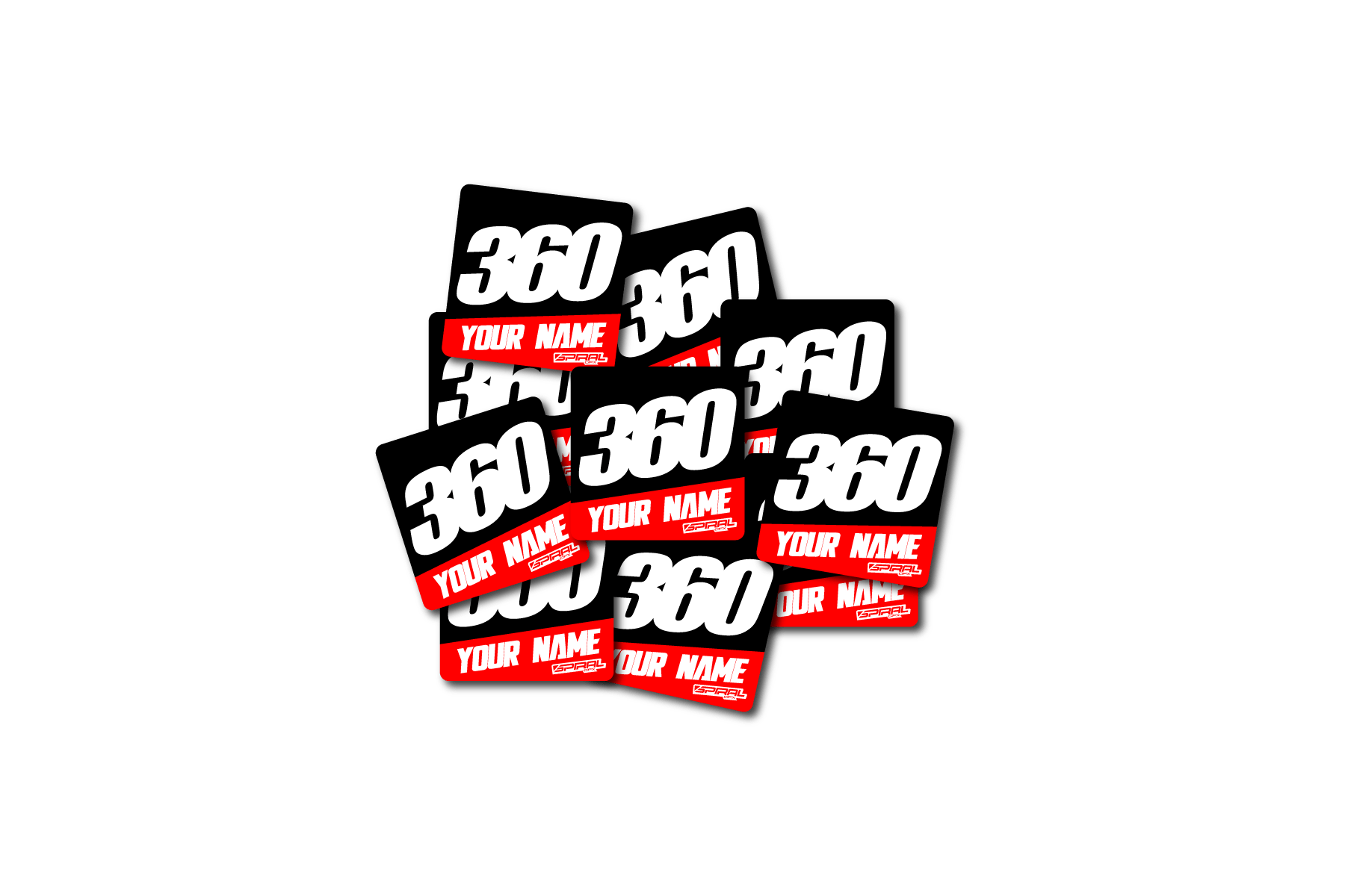 10 Hub Stickers // With Your Name + Number Motocross Graphics Kit by ...